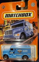 2021 Matchbox International Armored Car / Truck - BLUE NATIONAL SECURITY - $4.99