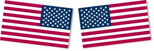 BILLET4X4 U.S. Flag - Decals - 8 inch x 4.8 inch (Left &amp; Right Fender Pa... - $9.99