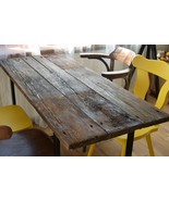 Handmade Reclaimed Wood Table | Rustic Industrial Dining Desk - $6,071.64 MXN