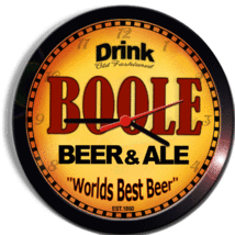 BOOLE BEER and ALE BREWERY CERVEZA WALL CLOCK - $29.99