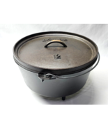 Lodge #12 Footed Cast Iron Deep Camp Dutch Oven 12 Inch, 8 Quart - NEVER... - $68.10