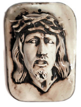 Ceramic Wall Art Head of Jesus Christ Crown of Thorns One of a Kind Artist - £27.93 GBP