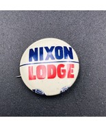 VTG Richard Nixon Lodge Presidential Campaign Pin w/ Union Marks 0.75&quot; D... - $8.59