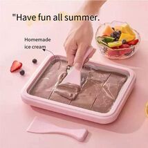 At-Home Rolled Ice Cream Maker Kit, Instant Freeze Plate with 2 Scrapers... - $48.99