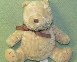 9&quot; CLASSIC POOH PLUSH STUFFED BEAR TAN BROWN RIBBON WINNIE THE POOH DISN... - $13.50