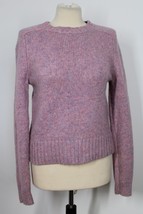 J. Crew S Pink Alpaca Merino Wool Blend Knit Crewneck Sweater AR942 - £23.54 GBP