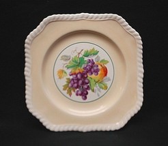 California by Johnson Brothers 7-3/4&quot; Square Salad Plate Beige Fruit England - £14.00 GBP