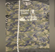 Live & Tell Apparel Camo Blind Date Tee NWT XL Green, Navy, Gray image 4