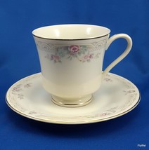 United Surgical Steel Gold Ivory Lace Cup and Saucer Coffee Tea USSC - $15.75