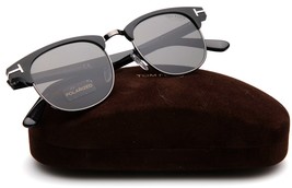 New TOM FORD Laurent-02 TF623 02D Black Sunglasses 51-20-150mm Italy Polarized - $259.69
