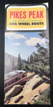 VTG Pikes Peak Cog Wheel Route Brochure Flyer Manitou Springs CO Colorado - $9.49