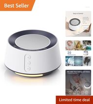 20 Soothing Sounds White Noise Machine with 10 Colors Night Light for Re... - $35.59