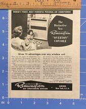 Vtg Print Ad Remington Air Conditioning Overton Console Auburn NY 6.5&quot; x 5.25&quot; - $5.87