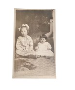 Postcard RCCP Little Girls White Plaid Dress Hazel, Sarah Vintage Unposted - €8,55 EUR