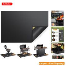 Double-Sided Fireproof 60x40 Inch Under Grill Mat - Waterproof &amp; Easy to... - $74.20