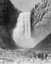 Lower Yellowstone Falls at Yellowstone National Park 1905 Photo Print - £6.93 GBP+