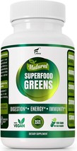 Detox Immune Digestion Support Organic Vegan Super Greens 120 Cps Ashwagandha   - £15.21 GBP
