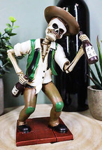 Day Of The Dead Skeleton El Borracho Drunkard Tavern King Figurine Statue - £23.97 GBP