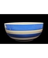 Original Cornish Kitchen TG Vintage Blue White Stripe Mixing Serving Bow... - $114.02 CAD