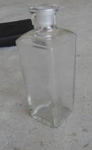 Vintage Early to Mid 1900s Glass Medicine Bottle 5&quot; Tall - £13.23 GBP