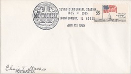 ZAYIX US Slogan Cover - Montgomery, IL Sesquicentennial - Bridges 041322-SM155 - $2.75