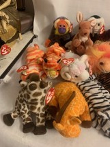 TY Beanie Babies, Lot of 20, Group of Zoo Animals - £35.02 GBP