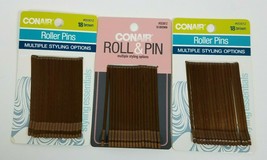 Conair 18 Brown Roller Pins #55301Z Lot of 3 - £11.15 GBP