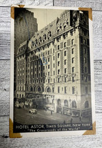 Postcard Hotel Astor  New York Times Square The Crossroads Of The World ... - £2.71 GBP