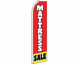 K&#39;s Novelties Mattress Sale Red/White Swooper Super Feather Advertising Flag - £19.84 GBP