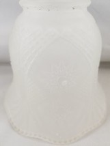 Starburst Glass Satin Frosted Light Shade Wave Bottom Chandelier Fan - £8.27 GBP