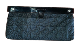 Vera Bradley Clutch Black Nylon Quilted 12.5 x 6.5 inches New, no tag - $15.80