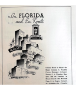 1936 Colonial Hotels Advertisement Miami Florida Orlando Key West F15D - $562.47 MXN