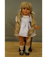 Vintage 15&quot; Celluloid Doll Hero Mama Crier Box Tan Skin Blonde Pigtails ... - £96.96 GBP