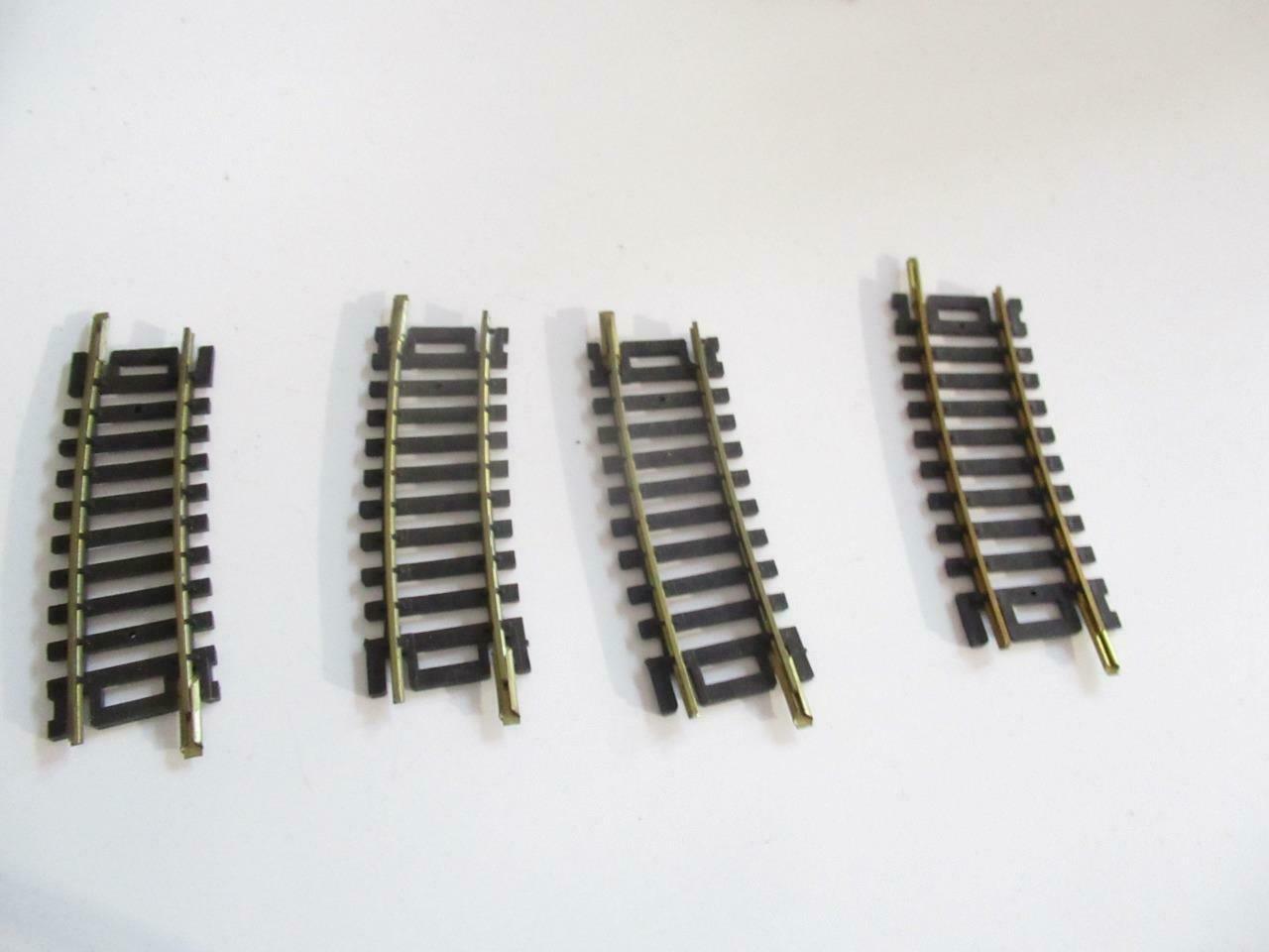 HO VINTAGE TRACK-  4 SECTIONS 1/3 BRASS CURVES - NEW - S31UU - $2.56
