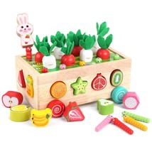 Toddlers Montessori Wooden Educational Toys For Baby Boys Girls Age 1 2 3 Year O - £28.24 GBP