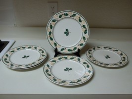 Retroneu Stoneware Golden Holly Set of 5 Dinner Plates 10 1/2 Inch - £35.05 GBP