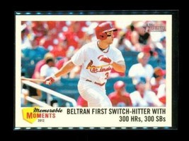 2013 Topps Heritage Mem Moments Baseball Card MM-CB Carlos Beltran Cardinals - £7.77 GBP