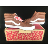 Vans skate shoes sneakers Brown Leather SK8-HI Men&#39;s 11 New in Box - £43.42 GBP