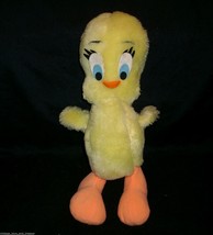 15&quot; Vintage Tweety Bird Warner Bros Toy Stuffed Animal Plush Yellow Big Old - £11.25 GBP
