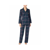 Lauren Ralph Lauren Womens Printed Shirt Pajama Pants,1-Piece,Green,X-Small - £47.62 GBP