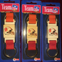 3 PC Tampa Bay Buccaneers Snap Key Ring  BUCKO BRUCE!  OFFICIAL NFL! - $9.78