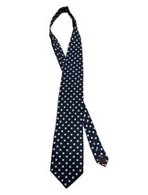 Structure Blue White Mens Neck Tie Necktie 100% Silk - $12.86