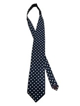 Structure Blue White Mens Neck Tie Necktie 100% Silk - £10.12 GBP