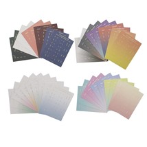 10 Sheets Self Adhesive Tabs Gradient Color Stickers Monthly Calendar In... - £25.02 GBP