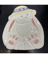 Vtg Treasure Craft Easter Bunny Rabbit Decor Trivet Wall Plaque Hand Pai... - $29.86 CAD