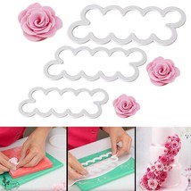 Cake Decorating Gumpaste Flowers & The Easiest Rose Ever Cutter Pack of 3