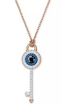 NIB Authentic Swarovski Evil Eye Necklace Key Symbolic Pendant Fine Jewelry Set - £29.29 GBP+