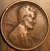 1928S Usa Lincoln Wheat One Cent Penny Coin - £1.37 GBP
