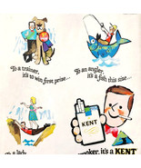 1966 Kent Cigarettes Advertisement Tobacco Smoking Vintage Cartoon DWII31 - €25,75 EUR
