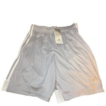 Adidas Boys Tastigo 19 Classic 3 Stripe Gray Shorts Soccer Size LG NWT - £14.31 GBP